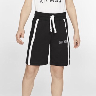 Pantaloni Scurti Nike Air Baieti Negrii Albi Negrii Albi | GSAR-68312